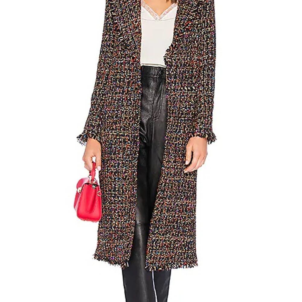 Lovers + Friends Full Length Tweed Coat
